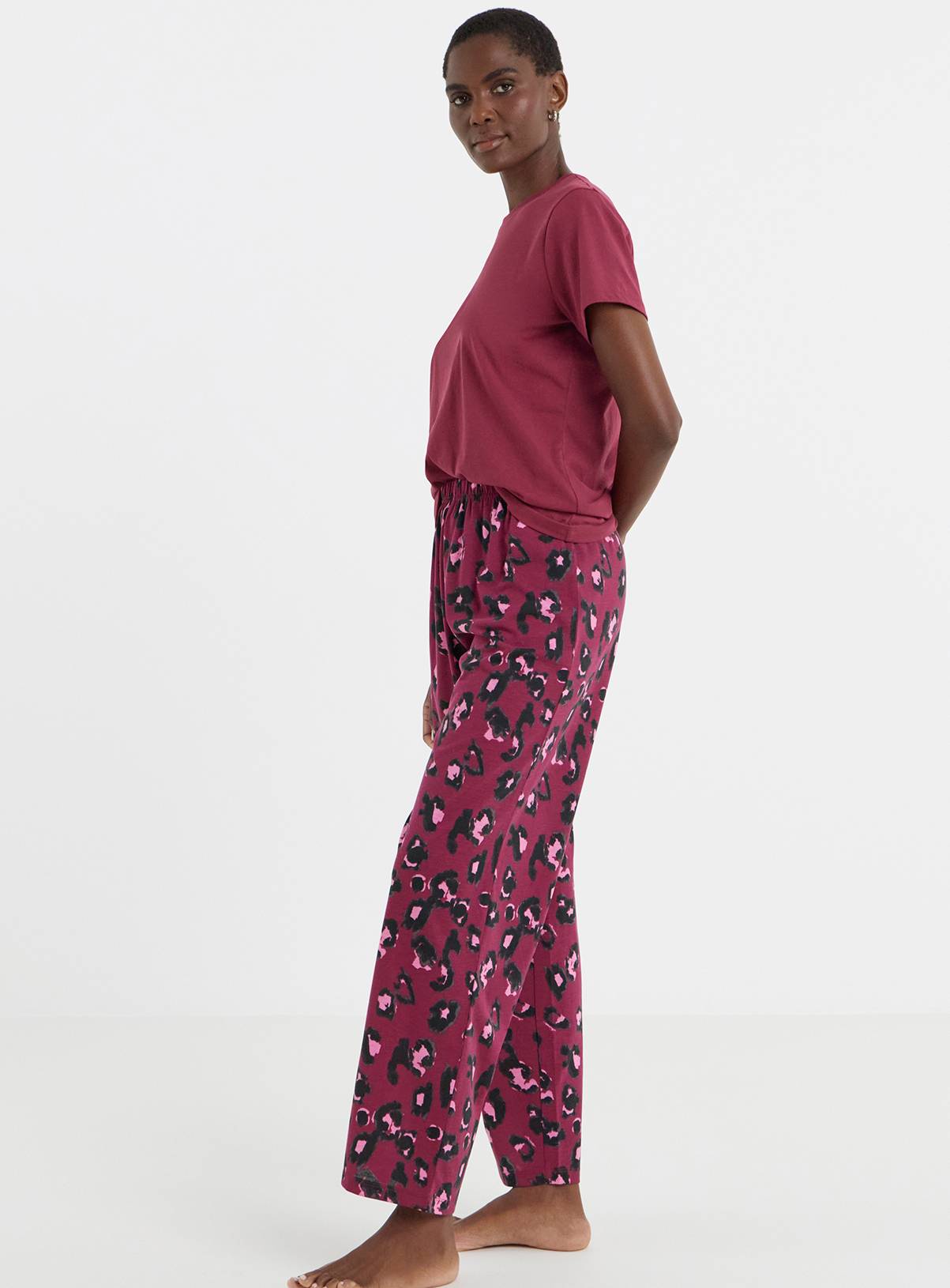 SIMPLY BE Value 2 Pack Leopard Pyjamas 16-18 - Image 3